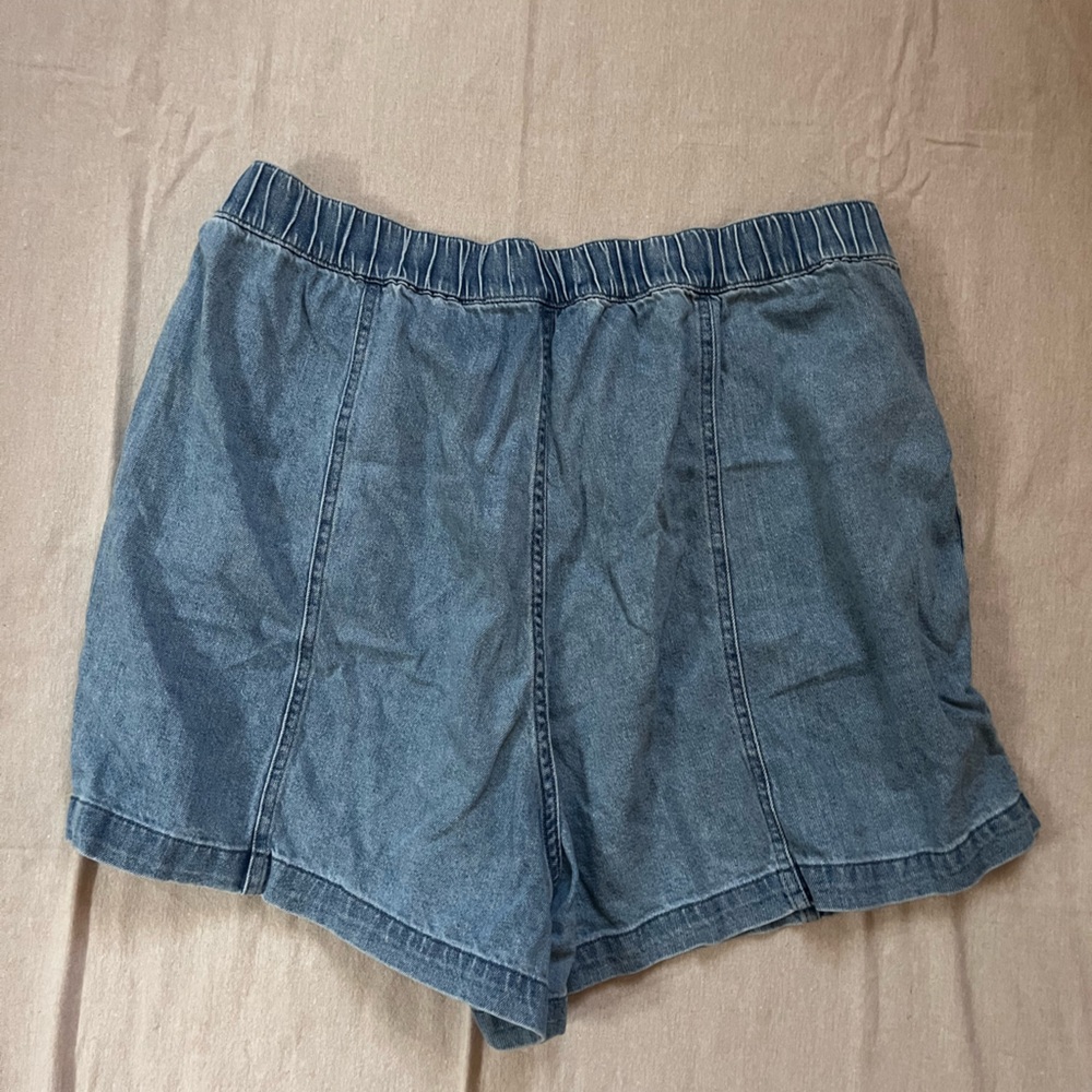Madewell denim shorts with elastic waist